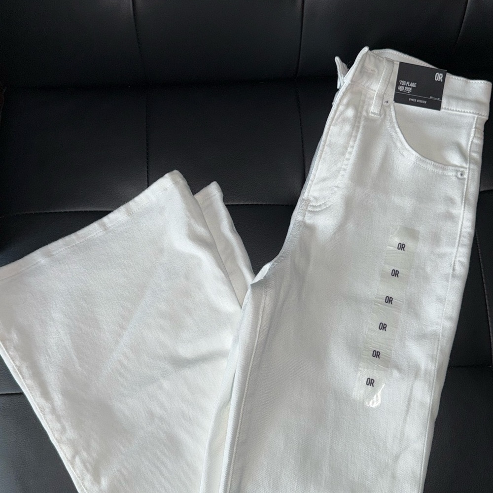 Express Women's High Rise Jeans - White